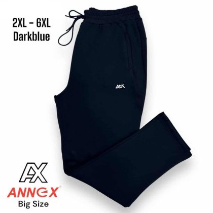 Мъжко долнище на анцунг в големи размери дебела вата в тъмно синьо 24 00052