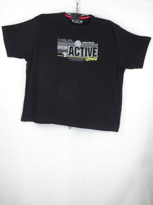 Мъжка тениска в супер големи размери с щампа 20 003559