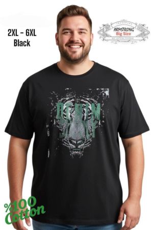 Мъжка тениска в големи размери с щампа 28 000035