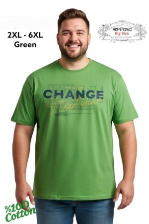 Мъжка тениска в големи размери с щампа 28 000047