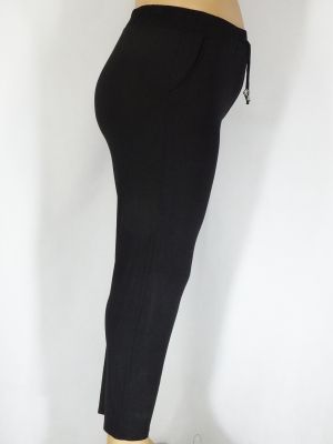 Дамски макси тънък панталон от трико дюс с джоб 09 00066